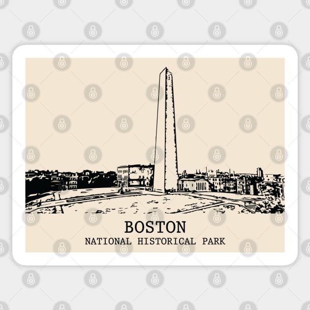 Boston National Historical Park Sticker by Lakeric